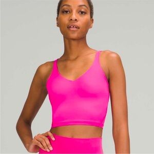 Lululemon sonic pink line tank top size 6 EUC